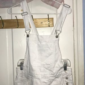 Forever 21 White denim jumpsuit